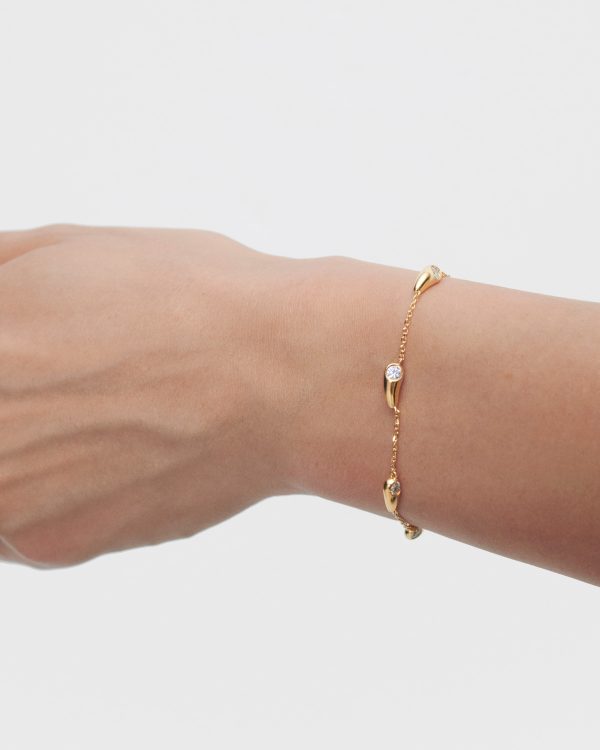 Pulsera de Plata bañada en oro - Imagen 3