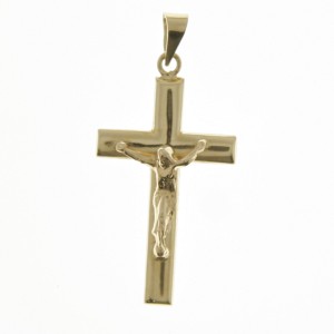 18K Cruz de Oro con Cristo | 120373