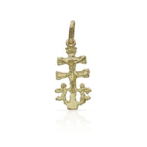 18k Cruz de Caravaca en Oro