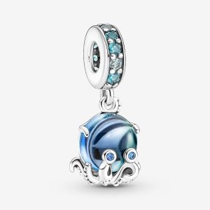 Charm Colgante Pulpo Cristal