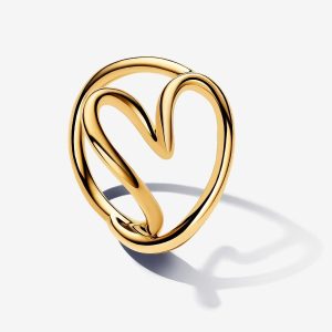 Anillo Corazón Forma Orgánica