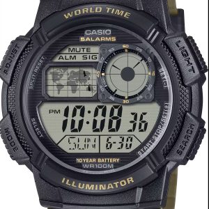Reloj Casio Digital con hora mundial | AE-1000W