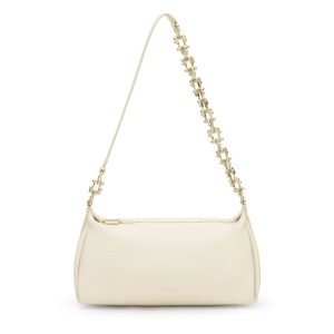 BANDOLERA TOUS FOLD CHAIN BEIGE