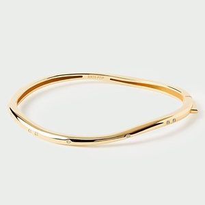 Aro Pulsera de Plata bañada