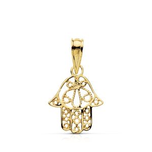 18K COLGANTE ORO AMARILLO MANO