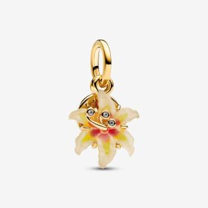 Charm Colgante Doble Flor Mágica que brilla en la oscuridad de Enredados de Disney