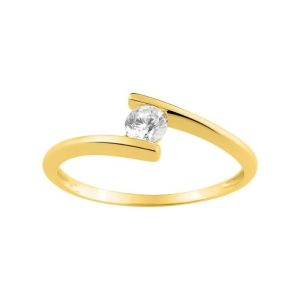 18k Solitario oro amarillo