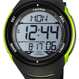 Reloj Digital Calypso Negro y Verde