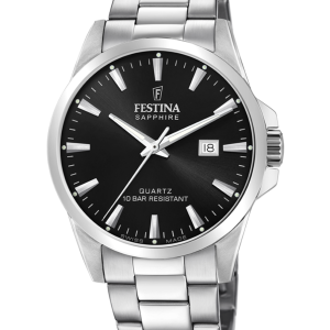 Reloj de hombre en acero y cristal zafiro Festina Swiss