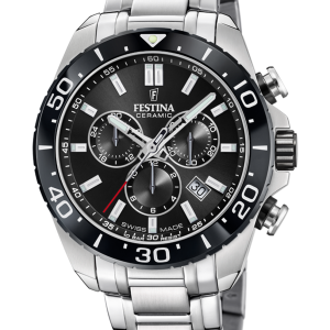 RELOJ FESTINA SWISS HOMBRE CRONÓGRAFO ESFERA NEGRA