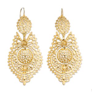 Pendientes gancho gallega dorado | BR0551D