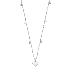 Collar Corazón de Acero Lotus