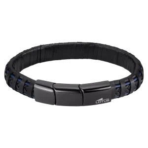 Pulsera de Acero y cuero Lotus Style