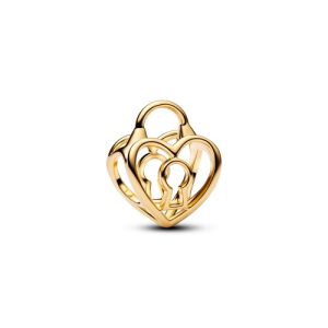 Charm con candado de corazón