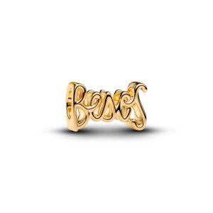 Charm Besos bañado en oro