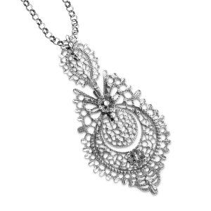 COLGANTE SAPO FINK EN PLATA CON CADENA