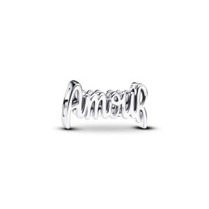 Charm de plata de ley Amour |