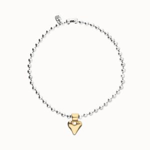 Collar de bolas bañada