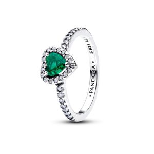 Anillo de plata de ley con forma de corazón