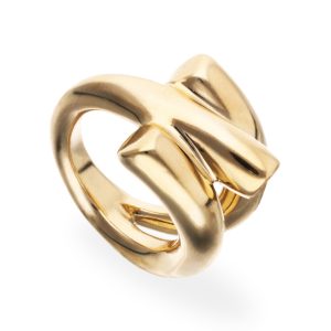 Anillo bañado en oro 18k para mujer