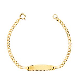 18K ESCLAVA ORO AMARILLO BARBADA HUECA