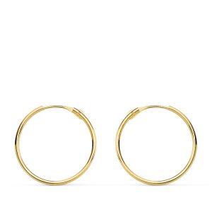 18K AROS ORO AMARILLO TUBO