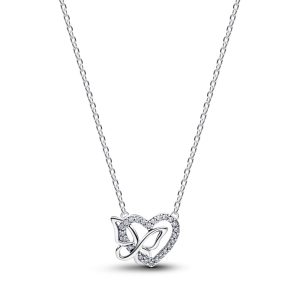 Collar de plata de ley Corazón