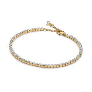 Pulsera de tenis chapada