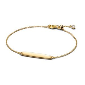 Pulsera de barra chapada