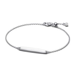 Pulsera de barra de plata