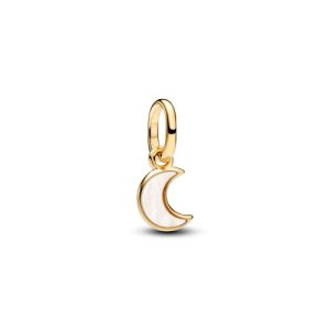 Mini colgante de luna chapado