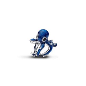 Colgante de pulpo de plata