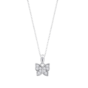 Collar de Plata Mariposa Lotus