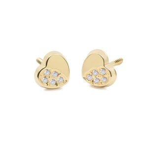 Pendientes Eles niña corazón