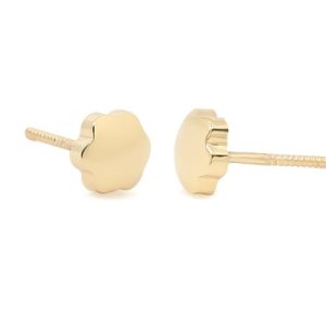 PENDIENTES DE ORO FLOR LISA