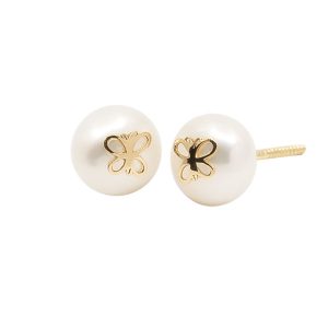 Pendientes Eles niña perla