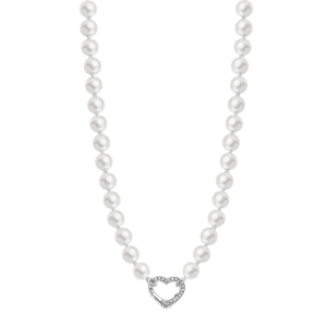 COLLAR DE PERLAS SHELL Y CIEREE DE PLATA