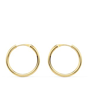 18K AROS ORO AMARILLO HUECOS