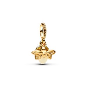 Colgante luciérnaga bañado en Oro 14K
