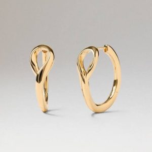 Pendientes Aros Con recubrimieto de oro
