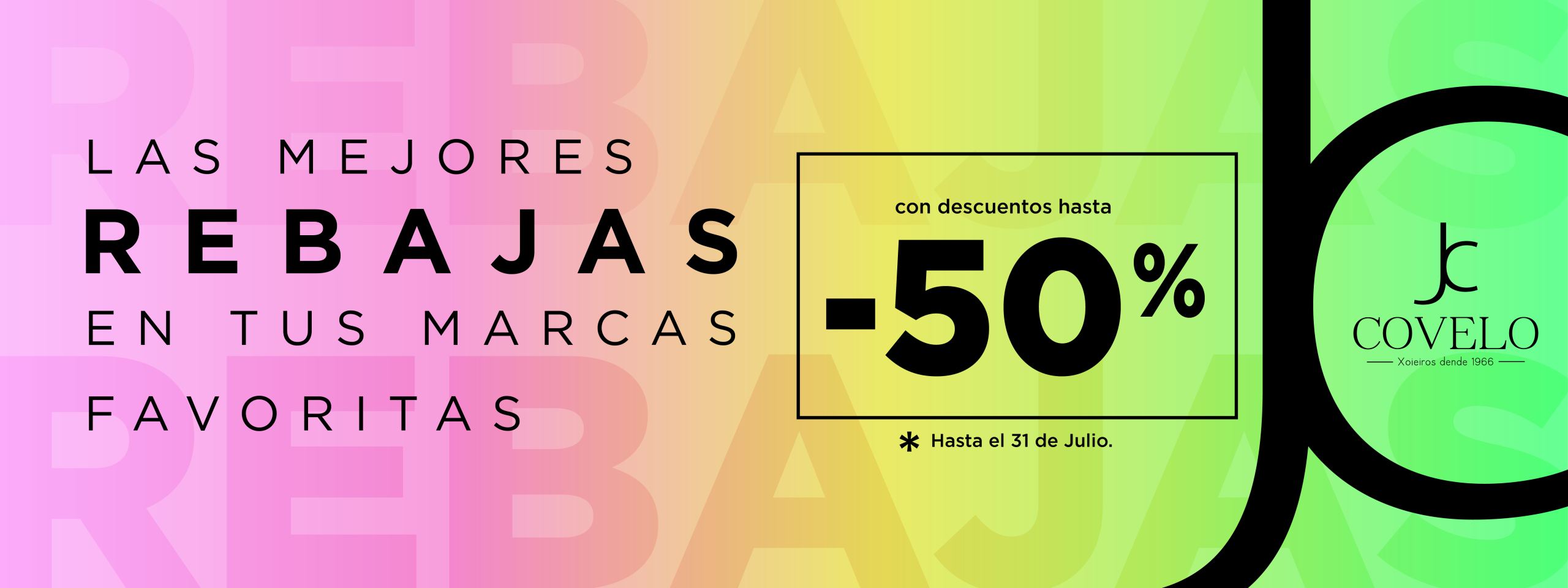 Banner rebajas 2026 covelo GENERAL
