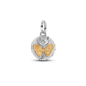 Medallón de mariposa en plata | Colección Talisman