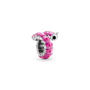 Charm de oruga en plata de ley