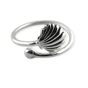 ANILLO PLATA CONCHA CAMINO