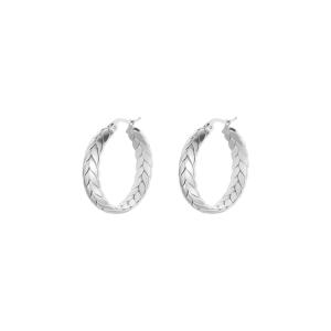 PENDIENTES DE ACERO LOTUS