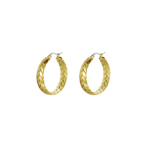 PENDIENTES DE ACERO LOTUS