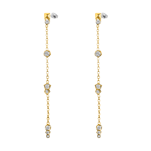 PENDIENTES DE ACERO LOTUS